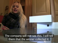 Golden-Haired with Giant mambos thinks this hottie has won an iPad.  Well this hottie will if this hottie rides my big dick.